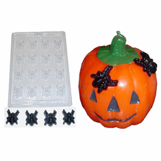 SPIDER EMBED / APPLIQUE / CANDY MOLD, 16 WELL