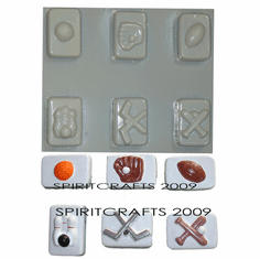 SPORTS SOAP MOLD,  6 ON 1