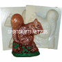 SQUIRREL<BR> CANDLE MAKING MOLD<BR> (6.75" HT, 1 lb 6 oz)