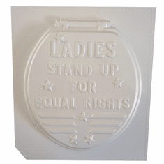 STAND UP FOR EQUAL RIGHTS TOILET PLASTER MOLD (8.25" x 9.25")