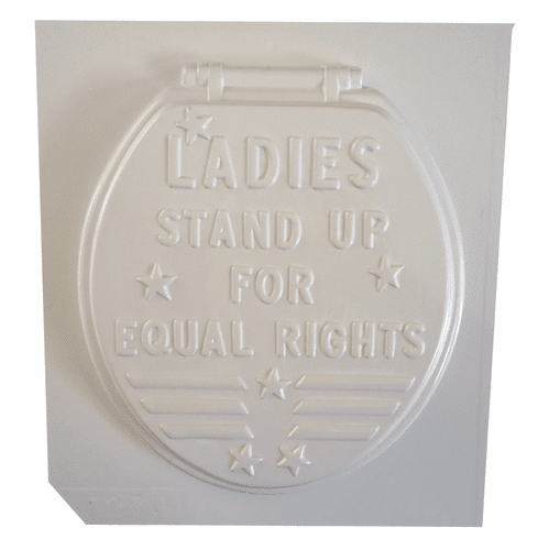 STAND UP FOR EQUAL RIGHTS TOILET PLASTER MOLD (8.25" x 9.25")