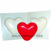 STANDING HEART <br>CANDLE MOLD (3", 8 oz)