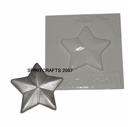 STAR PLASTER <br>CASTING MOLD <br>(3" x 3")