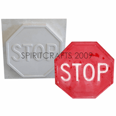 STOP SIGN PLASTER CRAFT MOLD (8.25" DIA)