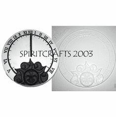 SUN & NUMERAL SUNDIAL PLASTER MOLD