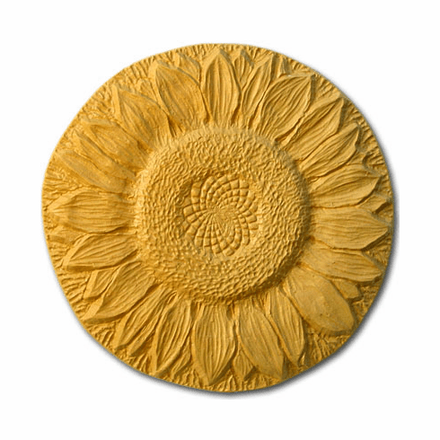 SUNFLOWER CONCRETE STEPPING STONE MOLD (15.5" DIA)