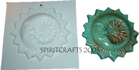 SUNS, MOONS & STARS PLASTER MOLDS