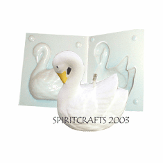 SWAN CANDLE MAKING MOLD (3" HT, 4.5 oz)
