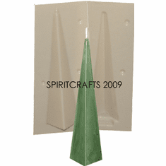 TALL SKINNY PYRAMID CANDLE MOLD (9.25" HT, 7 oz)