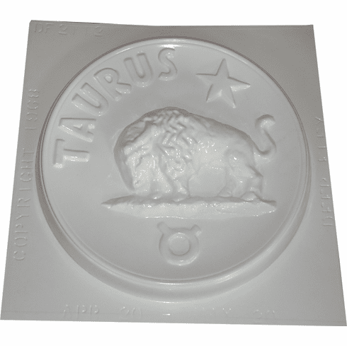 TAURUS ZODIAC ROUND PLASTIC MOLD (10.25" DIA)