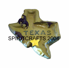 TEXAS ASHTRAY PLASTER CRAFT MOLD (4.5" x 6")