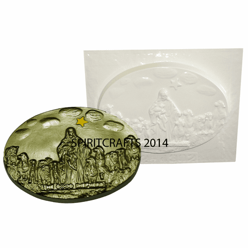 THE GOOD SHEPHERD PLASTER CRAFT MOLD (7.25" x 5.25")