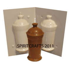 THIN URN WITH <br>HANDLE CANDLE MOLD<br> (5.5" HT, 9 oz)