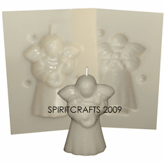 TINY ANGEL<BR> CANDLE MAKING MOLD<BR> (3" HT, 1.5 oz)