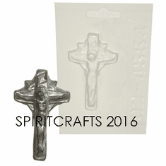 TINY CRUCIFIX PLASTER CASTING MOLD (2" X 3")