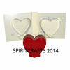 TINY HEART ON STAND<br> CANDLE MOLD<br> (2 1/8" HT)