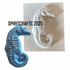 TINY SEAHORSE<BR> PLASTER MOLD (3" HT)