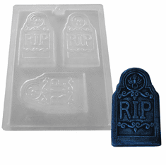 TOMBSTONE CANDY / WAX / SOAP MOLD (3 WELL)