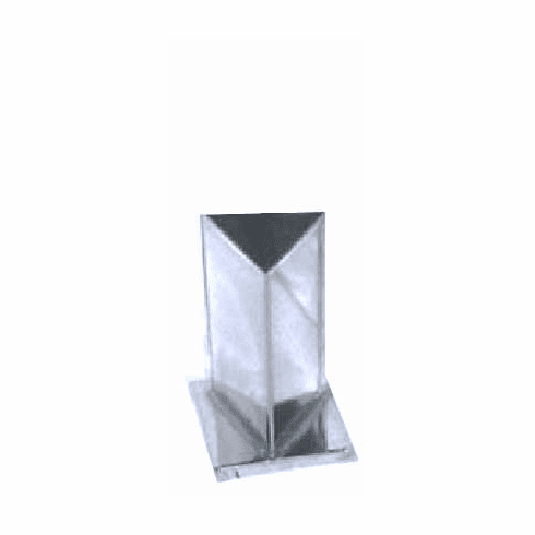TRIANGLE PILLAR CANDLE MOLD, 3.5" x 6.5" (1 lb)