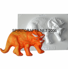 TRICERATOPS DINOSAUR PLASTER CRAFT MOLD (7.75" DIA)
