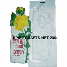 TRIED PRAYER PLASTER MOLD (11.5" x 4.5")