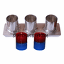 TRIPLE ROUND STRAIGHT VOTIVE MOLD, 2" TALL