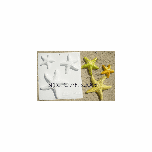 TRIPLE STARFISH PLASTER CRAFTING MOLD