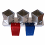 TRIPLE TAPERED SQUARE VOTIVE CANDLE MOLD, 2" HEIGHT