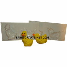 TWIN DUCKS CANDLE <br> MAKING MOLD<br>  (2.25",  2 oz)