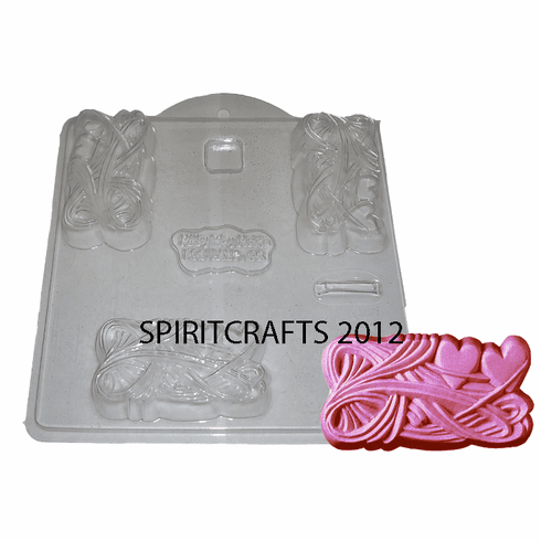 TWO HEARTS SOAP MAKING MOLD (3 WELL)