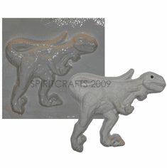 VELOCIRAPTOR DINOSAUR PLASTER MOLD (8" x 7")