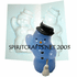WAVING SNOWMAN<br> CANDLE MOLD<br> (5" HT, 7 oz)