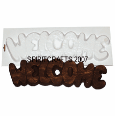 WELCOME PLAQUE SIGN PLASTER CASTING MOLD (17.75") (XL)