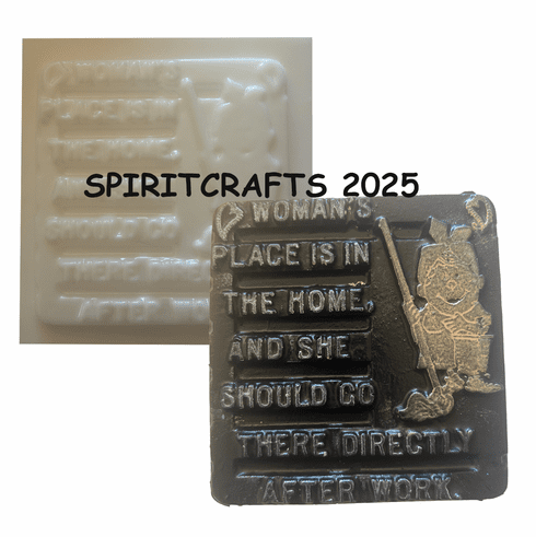 WOMAN'S PLACE <BR> PLASTER MOLD <BR> (4.25" x 4.75")