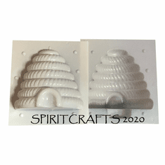 XXL SKEP BEEHIVE <BR> CANDLE MAKING MOLD <BR> 7" x 7 1/2" DIA
