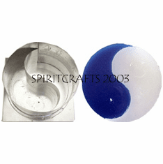 YIN YANG 2 WICK METAL MOLD (4" x 5.5")