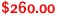 $260.00