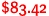 $83.42