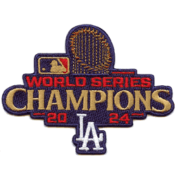 2024 MLB World Series Champions Los Angeles Dodgers Gold Ceremony Collectors Patch