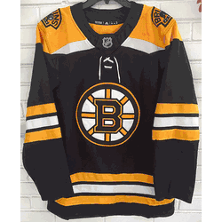 adidas Boston Bruins Home Climalite Mens Jersey, Size 46/Small (Flaw, read description)