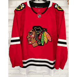 adidas Chicago Blackhawks Primegreen Home Mens Authentic Jersey, Size 54