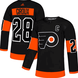 adidas Philadelphia Flyers Claude Giroux Black Alternate Authentic Player Jersey (46/S & 50/M)