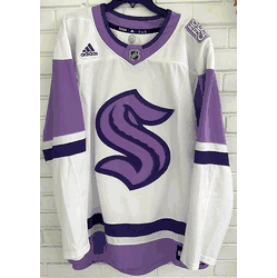 adidas Seattle Kraken Mens Hockey Fights Cancer Jersey, Size 56/2X 