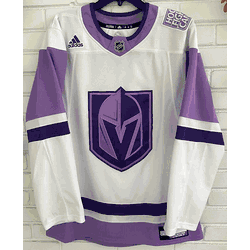 adidas Vegas Golden Knights Mens Hockey Fights Cancer Jersey, Size 46/Small 