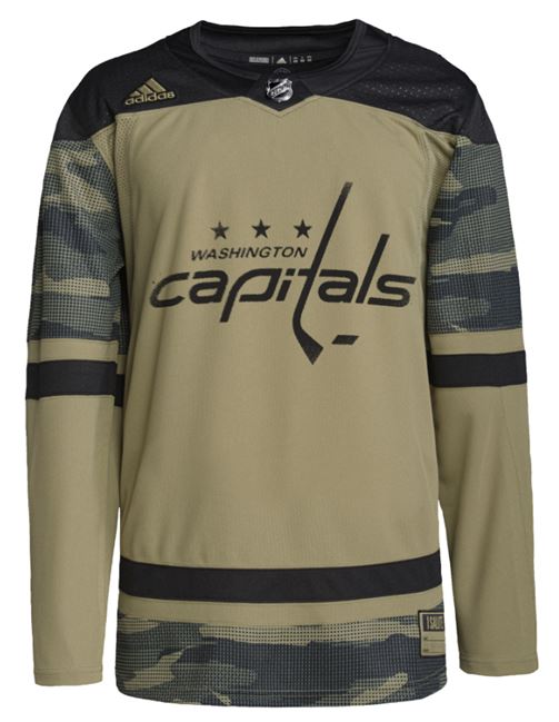 Washington Capitals Primegreen Men's Veterans Day Camo Jersey (50/Medium)