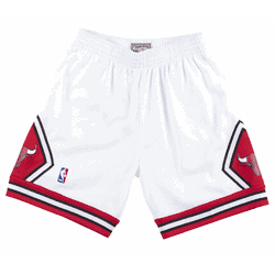 Mitchell & Ness Chicago Bulls 1997-98 Mens White Shorts (Medium & XL)