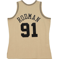 Mitchell & Ness Dennis Rodman Chicago Bulls Khaki/Black 1997/98 Mens Swingman Jersey