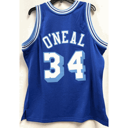 Mitchell & Ness Los Angeles Lakers O'Neal 1996-97 Men's Blue Swingman Jersey, Size Large (Size issue, read description)