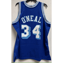 Mitchell & Ness Los Angeles Lakers O'Neal 1996-97 Men's Swingman Jersey, Size XL (Flaw, read description)