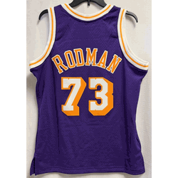 Mitchell & Ness Los Angeles Lakers Rodman 1998-99 Men's Swingman Jersey, Size Medium (Flaw, read description)